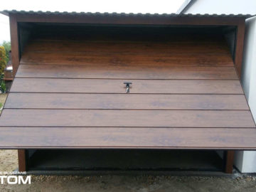 Garaż 3x5m | jednospadowy | drewnopodobny