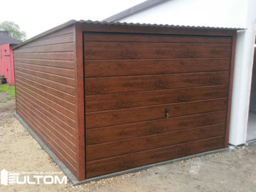 Garaż 3x5m | jednospadowy | drewnopodobny