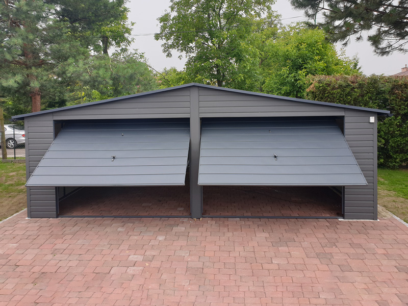 Garaż blaszany akrylowy 7x5 m