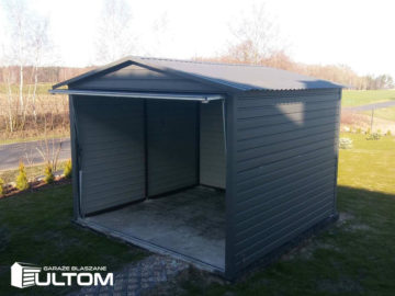 Garaż 3x3m | dwuspadowy | kolor RAL