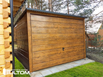 Garaż 3x5m | jednospadowy | drewnopodobny