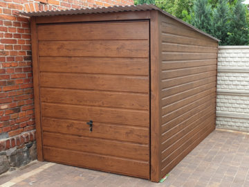 Garaż 2x3m | jednospadowy | drewnopodobny