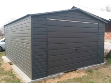 Garaż 4x5m | dwuspadowy | kolor RAL matowy