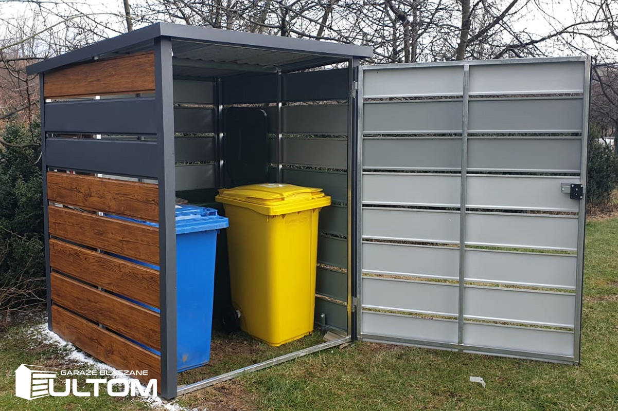 Wiata śmietnikowa 1.6x1.6m - obrazek 2