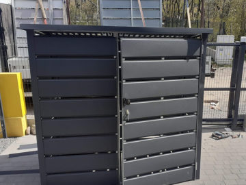 Wiata śmietnikowa 1.3x1m