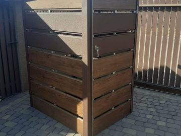 Wiata śmietnikowa 1,6x1m